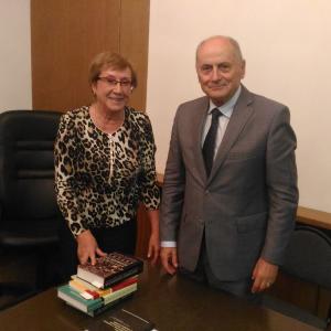 Э. Г. Задорожнюк и Я. Чарногурский. Фотография М. Ю. Дронова