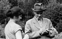 Татьяна Михайловна с Юрием Валентиновичем Кнорозовым в Черновцах в 1960 году