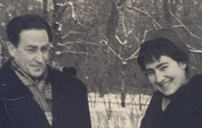 Татьяна Михайловна с Львом Аркадьевичем Калужниным в Киеве в 1960 году