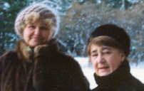 Татьяна Михайловна с Людмилой Эдуардовной Калнынь в Звенигороде в 1989 году