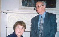 Татьяна Михайловна с Андреем Дмитриевичем Михайловым в ИМЛИ в 2004 году
